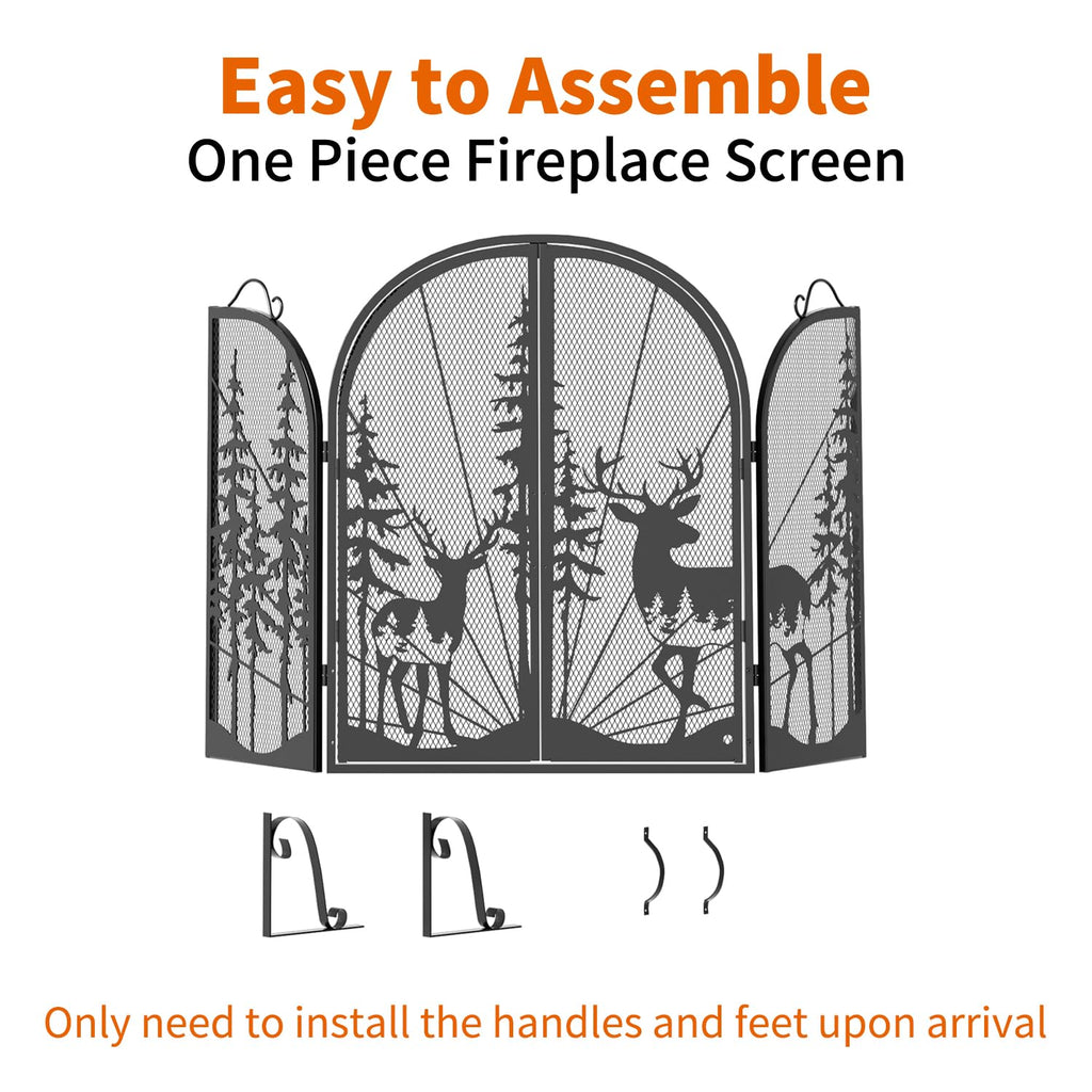 Fireplace Screen with Doors E976