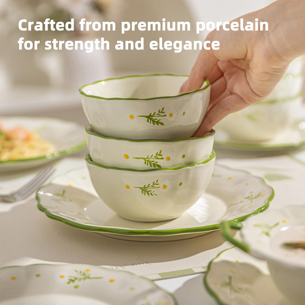 12-Piece Hand-painted Ceramic Dinnerware Set X44343