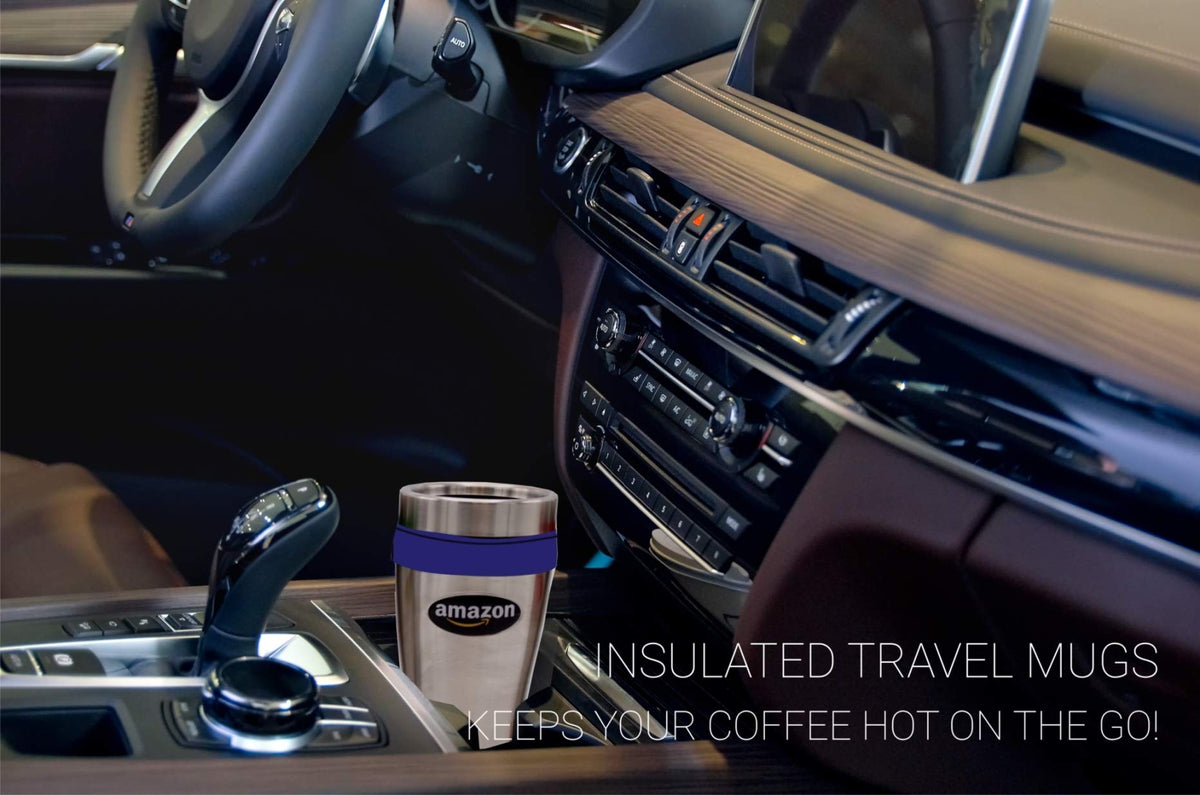 16 oz Stainless Steel Insulated Travel Mugs with Lid H383589
