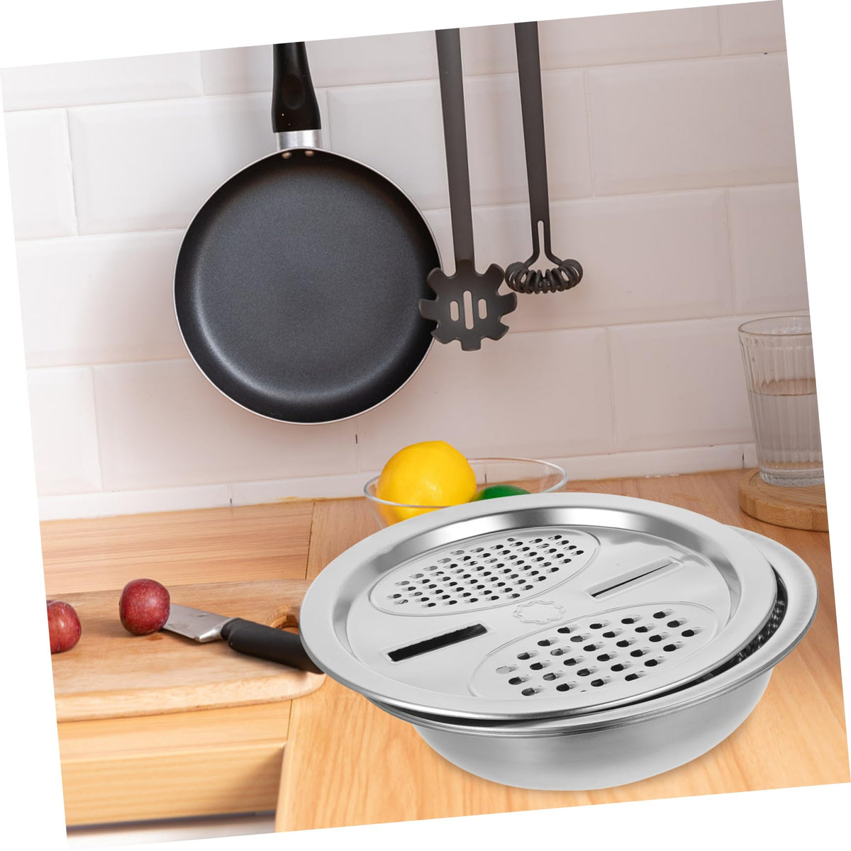 Metal Vegetable Washing Basket Strainer Bowl U54301