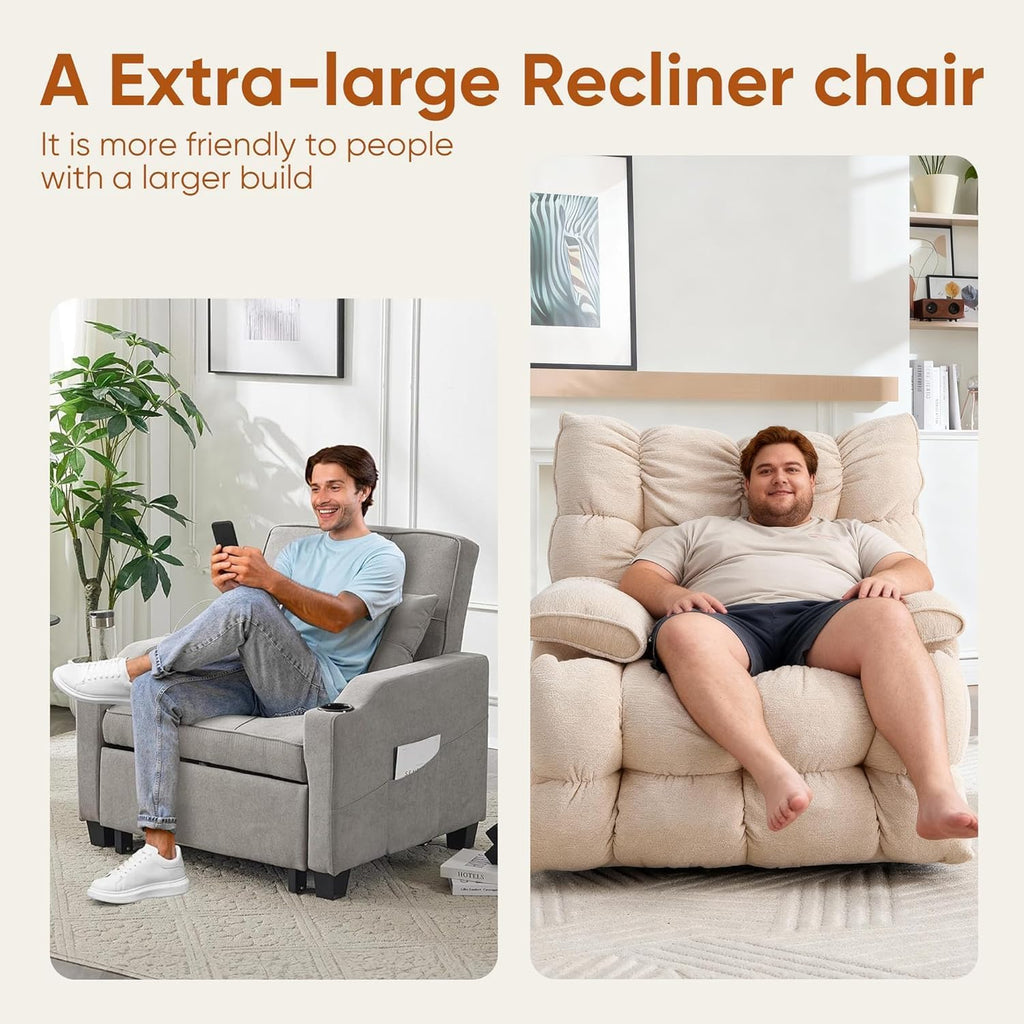 Oversized Swivel Rocker Recliner Chair Q147650