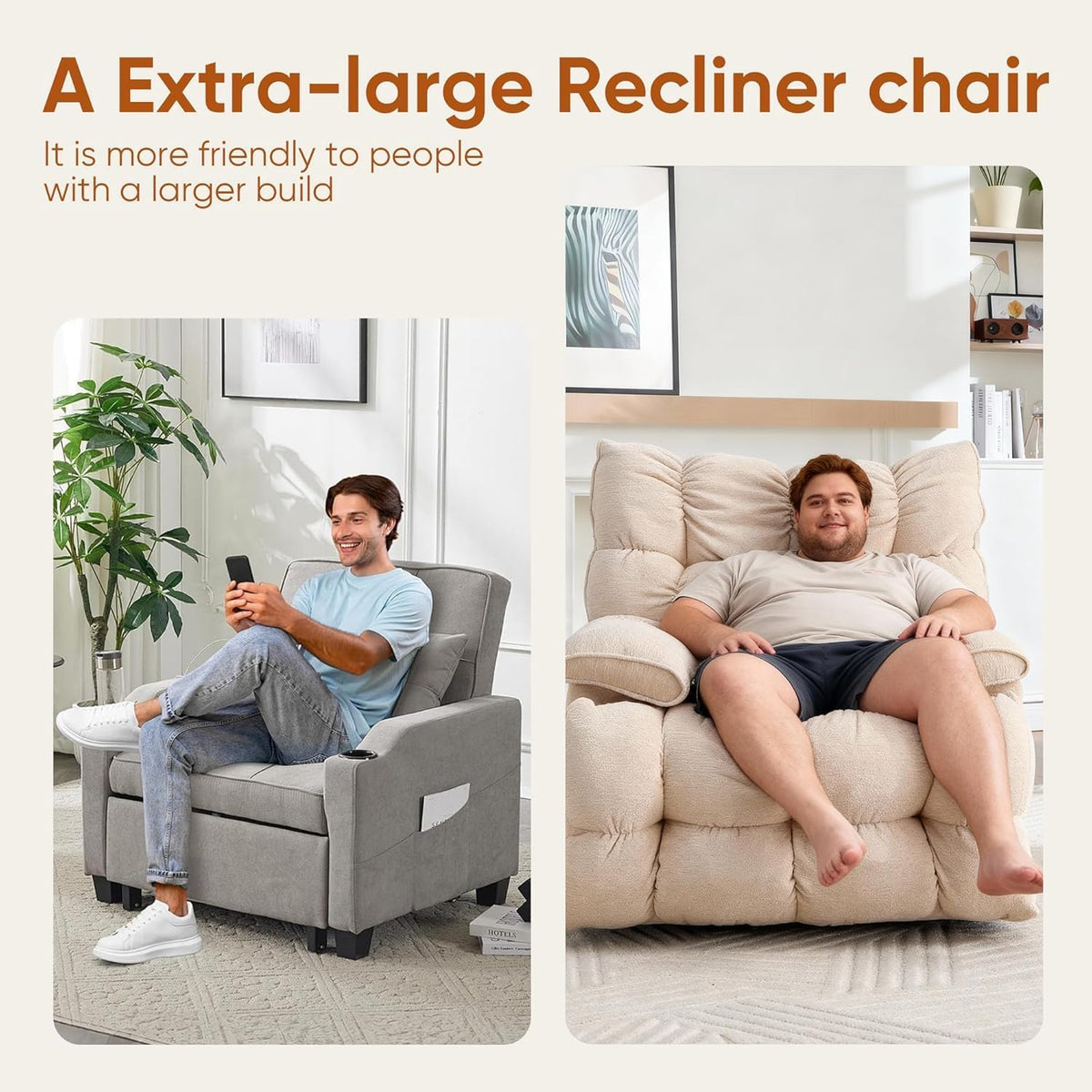 Oversized Swivel Rocker Recliner Chair Q147650