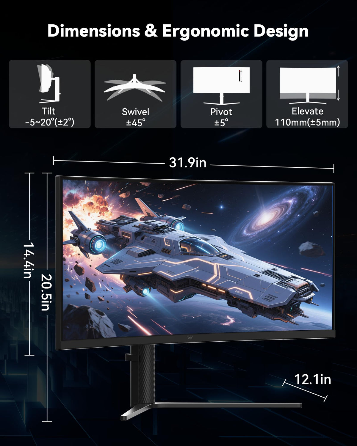 34 Inch Ultrawide Curved Gaming Monitor Z386