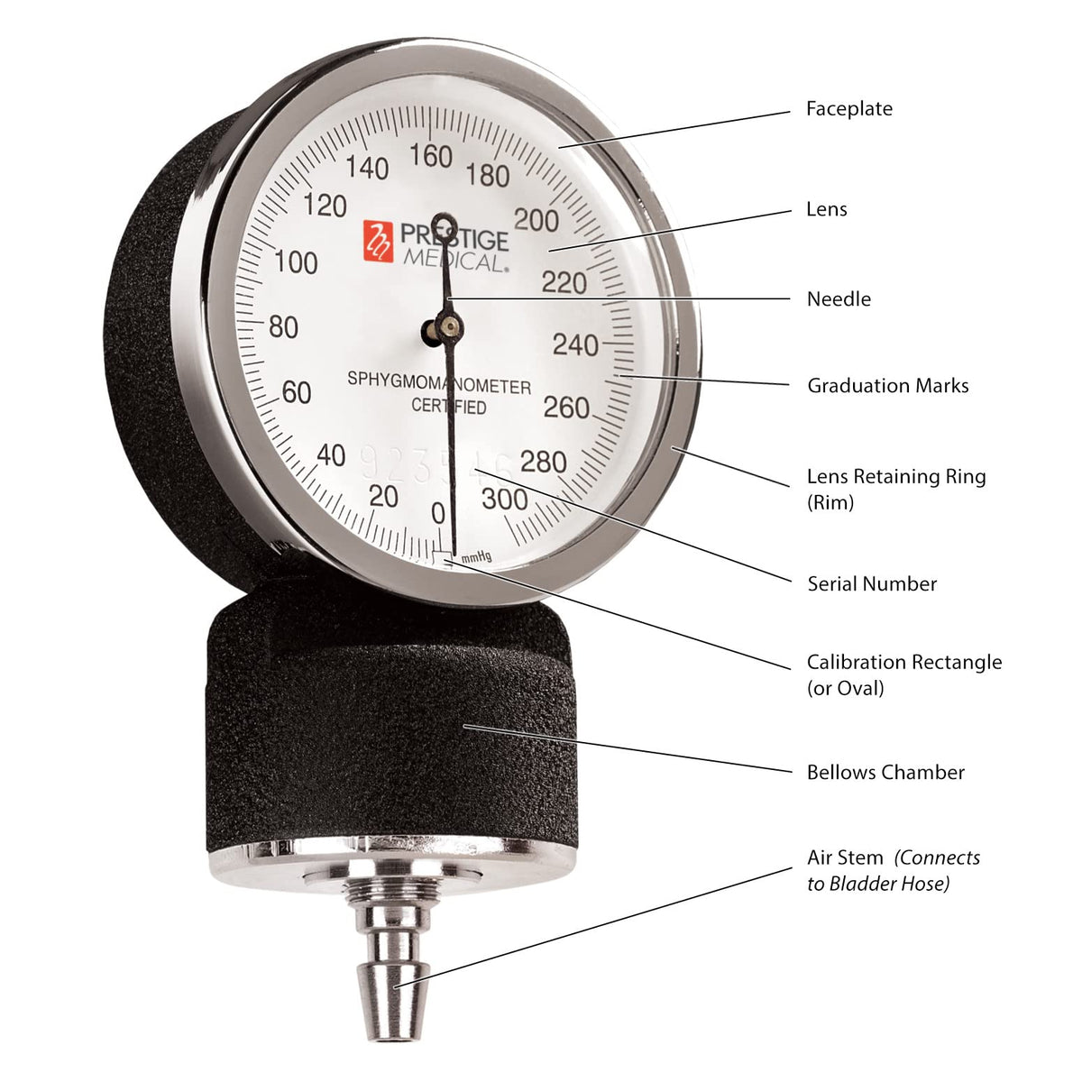 Aneroid Sphygmomanometer with Carry Case, Adult Size V181567