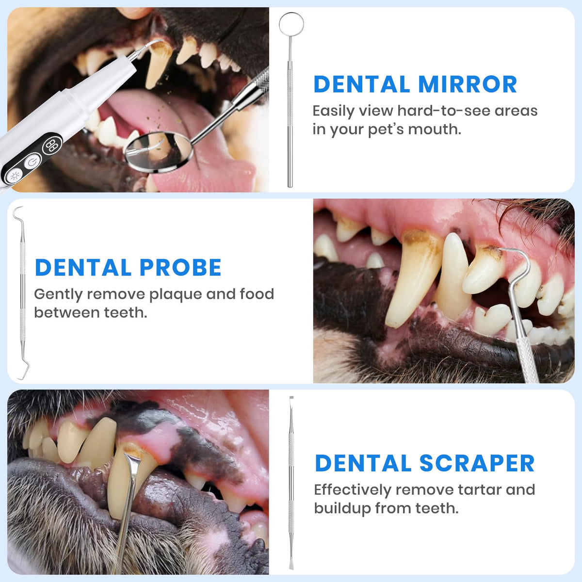 Dog Plaque Remover for Teeth with UV Sanitizing Chamber X198