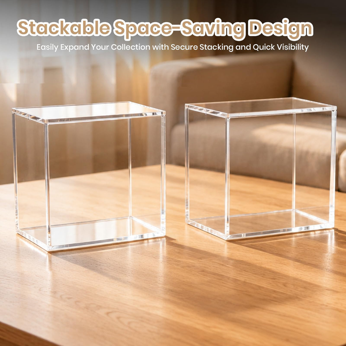 Acrylic 5mm Thick Clear Magnetic Display Case D769