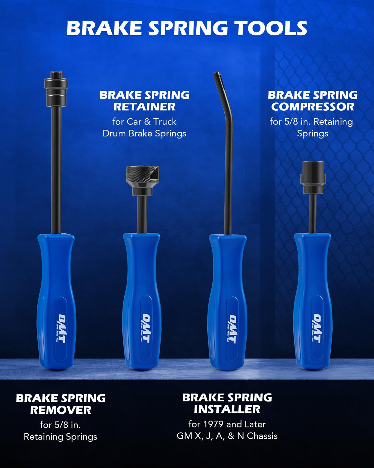 10pc Drum Brake Tool Kit with Spring Pliers and Adjusting Spoons Set Q6038