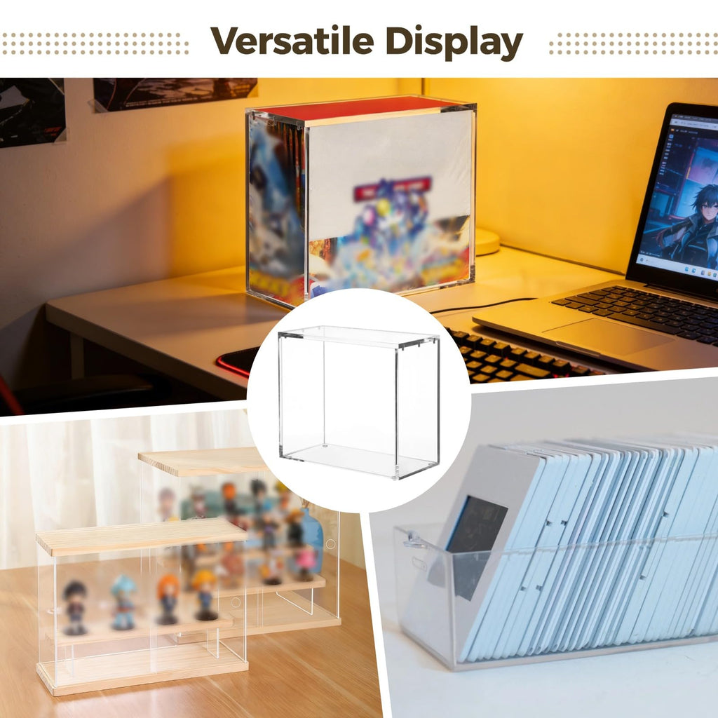 2 Pcs Acrylic Display Cases with Lid Y51998