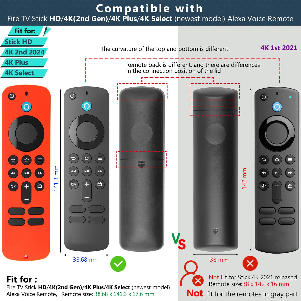 Silicone Remote Cover Case with Wrist Strap M874