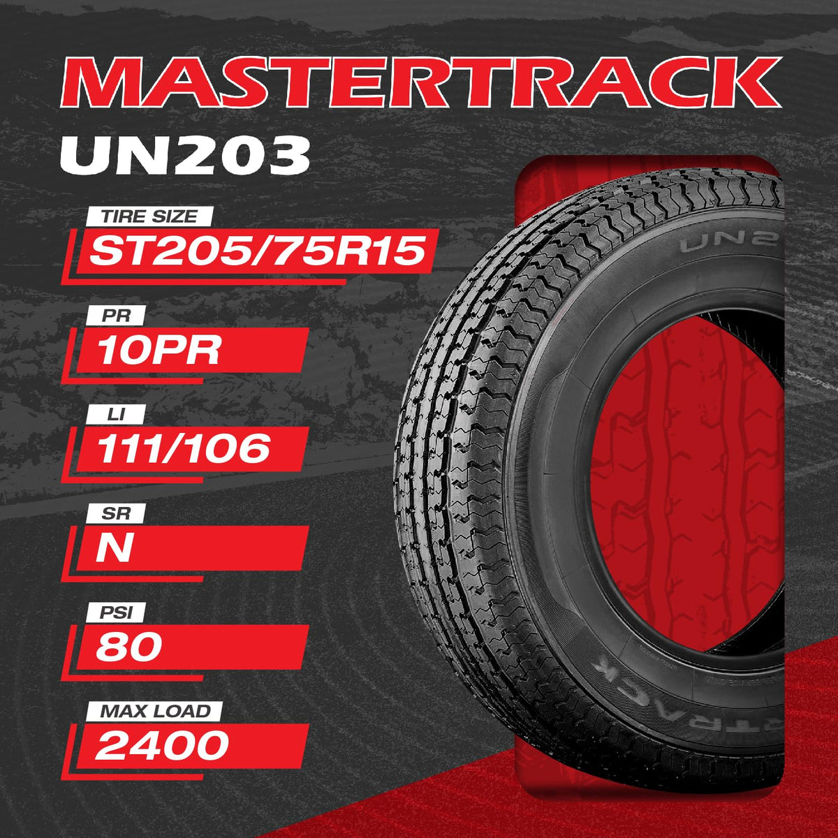 Set of 4 10 Ply Radial Trailer Tires H228