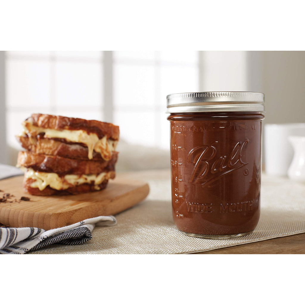 16-Ounce Glass Mason Jar with Lids and Bands, 12-Count N569682