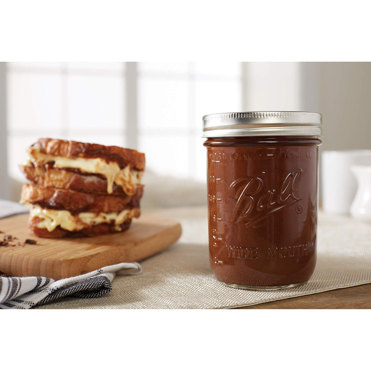 16-Ounce Glass Mason Jar with Lids and Bands, 12-Count N569682