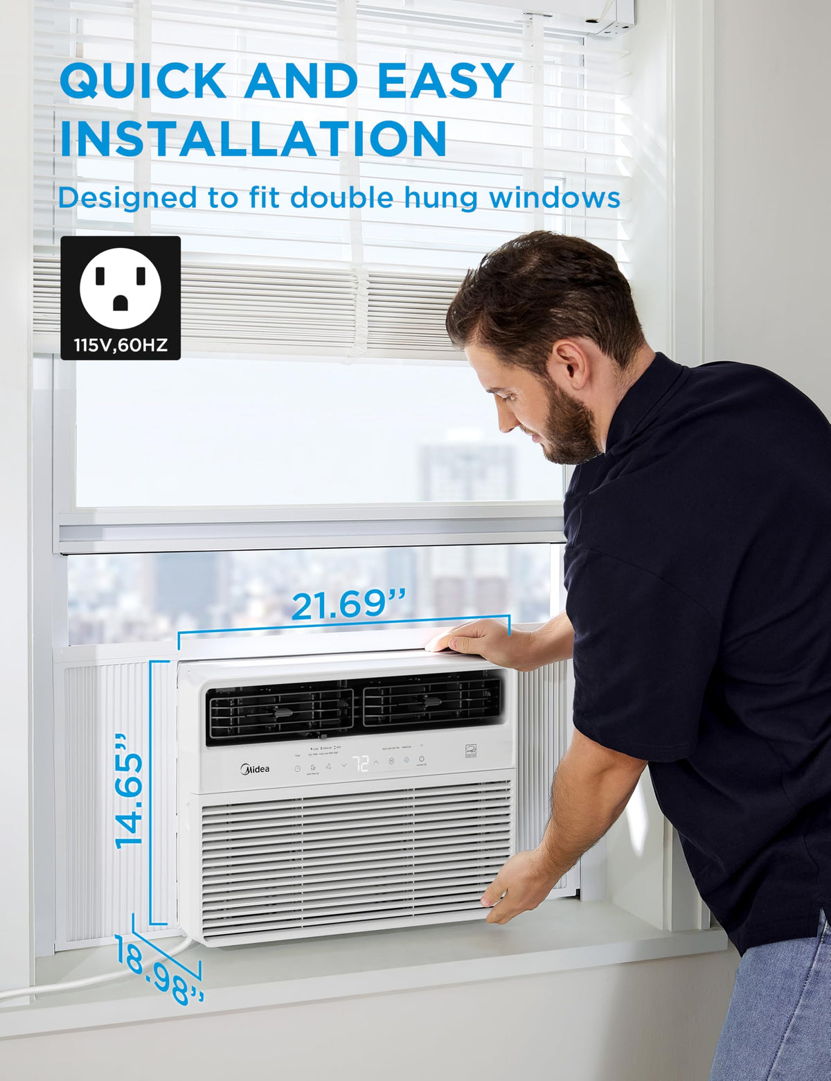 12,000 BTU Smart Inverter Window Air Conditioner Q424104