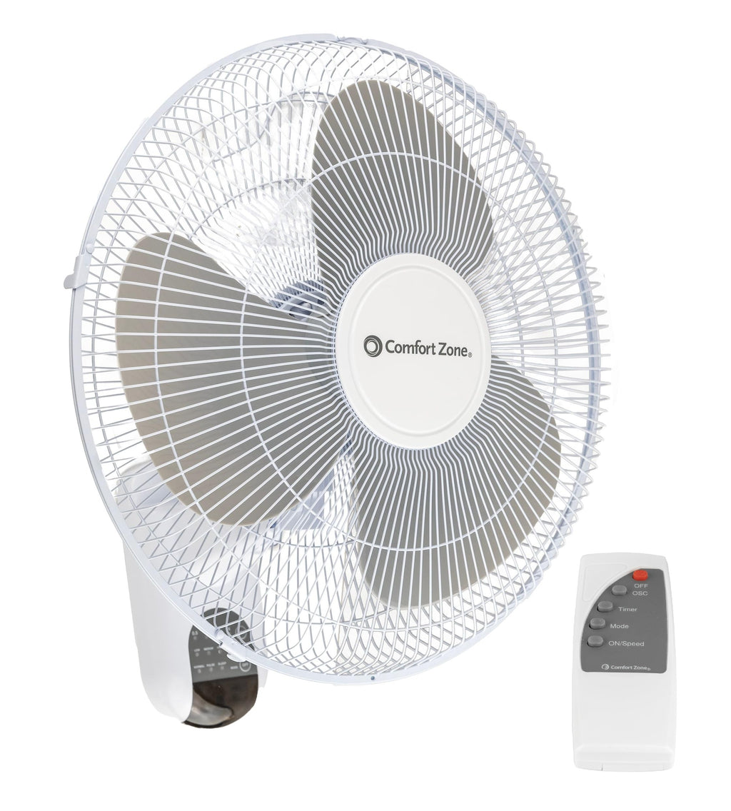 16 inch 3 Speed Oscillating Wall Mount Fan with Remote Control E254968