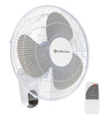 16 inch 3 Speed Oscillating Wall Mount Fan with Remote Control E254968