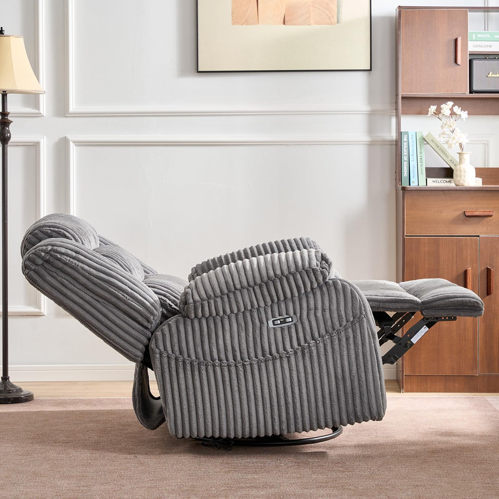 Power Swivel Rocker Recliner Chair with Vibration & Heat I243