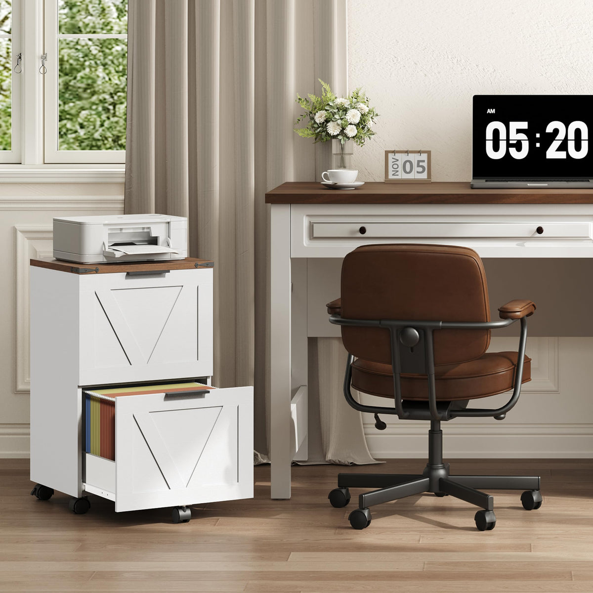 2 Drawers Rolling File Cabinet P49525
