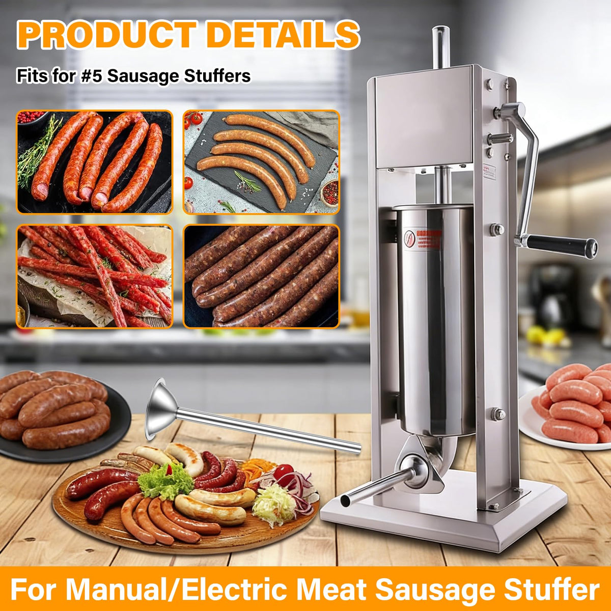 2 Pack 10mm Sausage Stuffer Tubes C75069