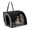 Dog Car Seat, Medium, Gray/Black B76901