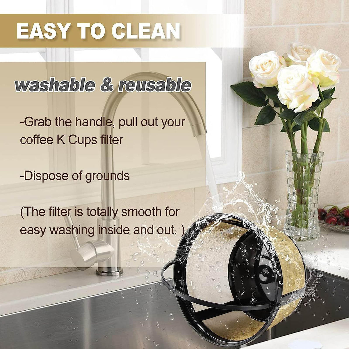 Reusable Coffee Filter Basket 8-12 Cup 2Pack M764581