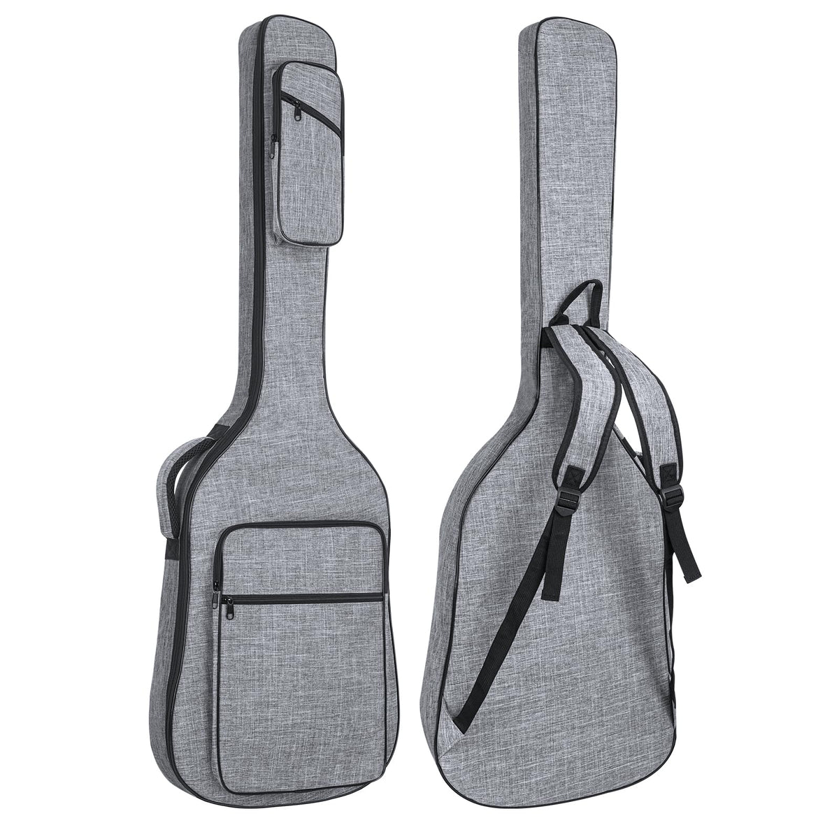 47 Inch 11mm Padding Grey Electric Bass Guitar Bag D3064