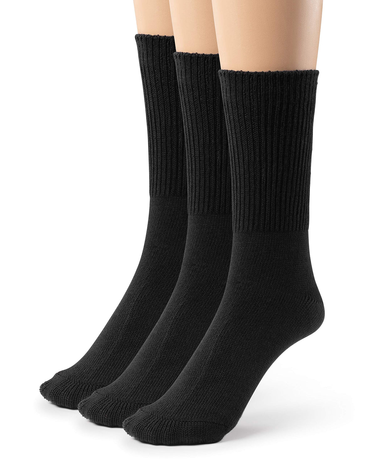 Diabetic Seamless Soft Crew Socks Bamboo Viscose G577