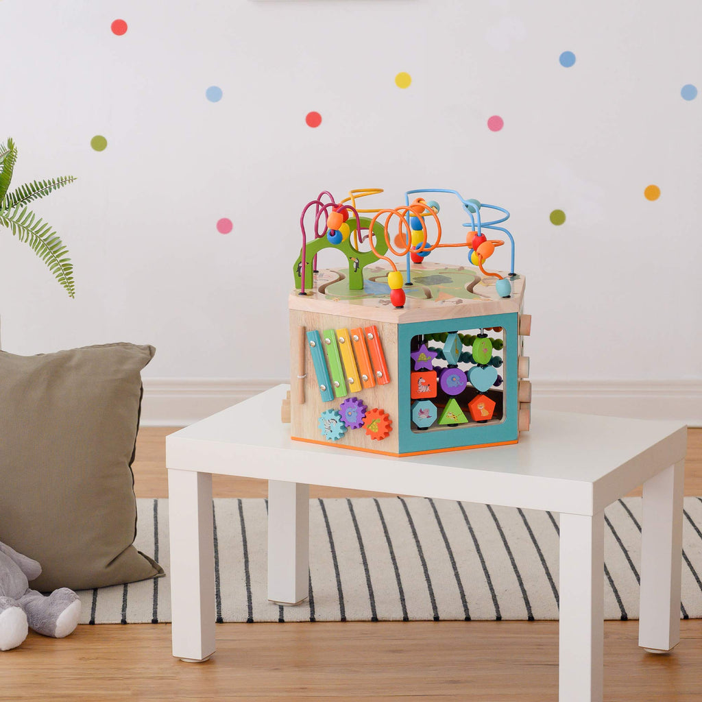 Wooden Activity Cube Station O410
