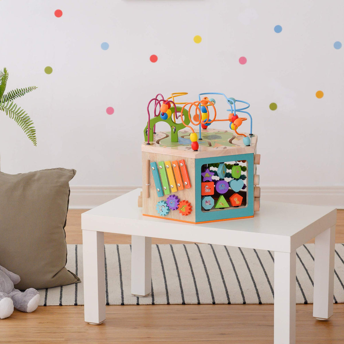 Wooden Activity Cube Station O410