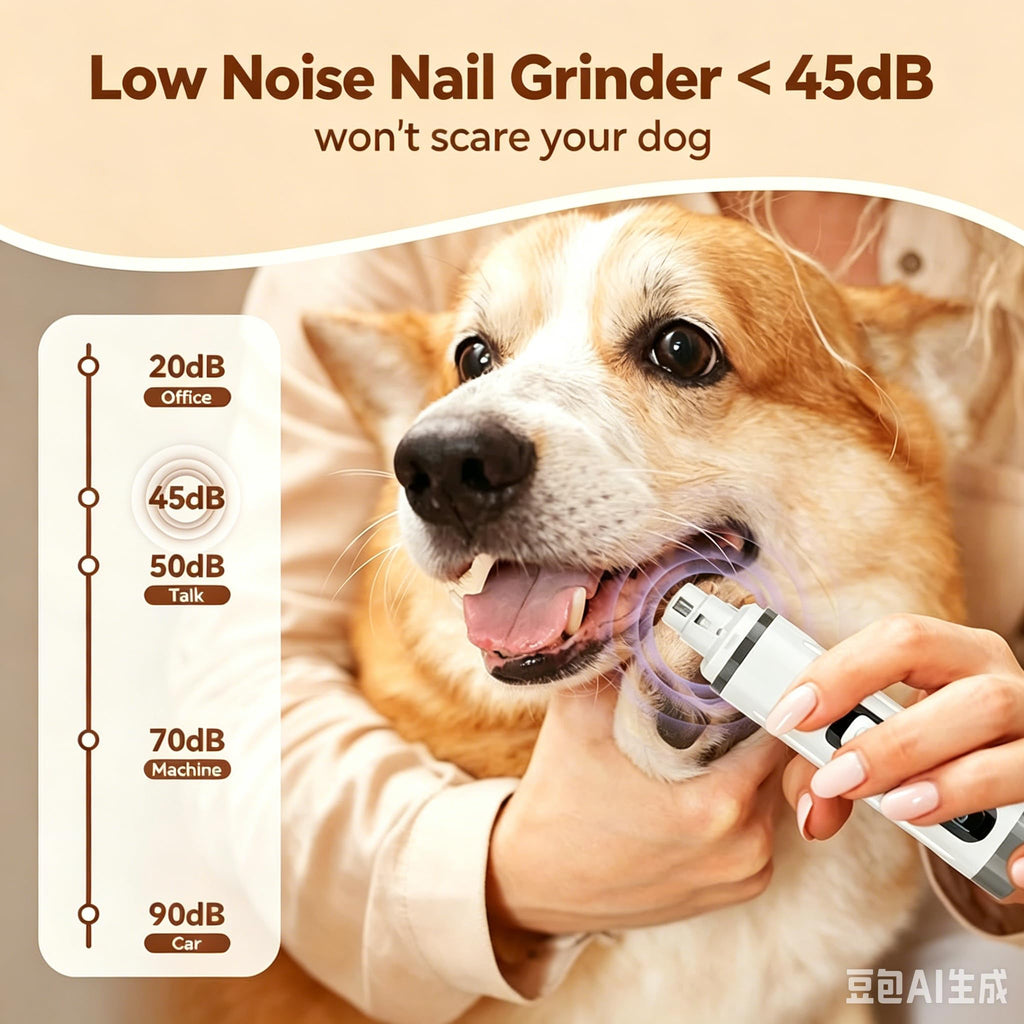 3-Speed Dog & Cat Nail Grinder with LED Light X652