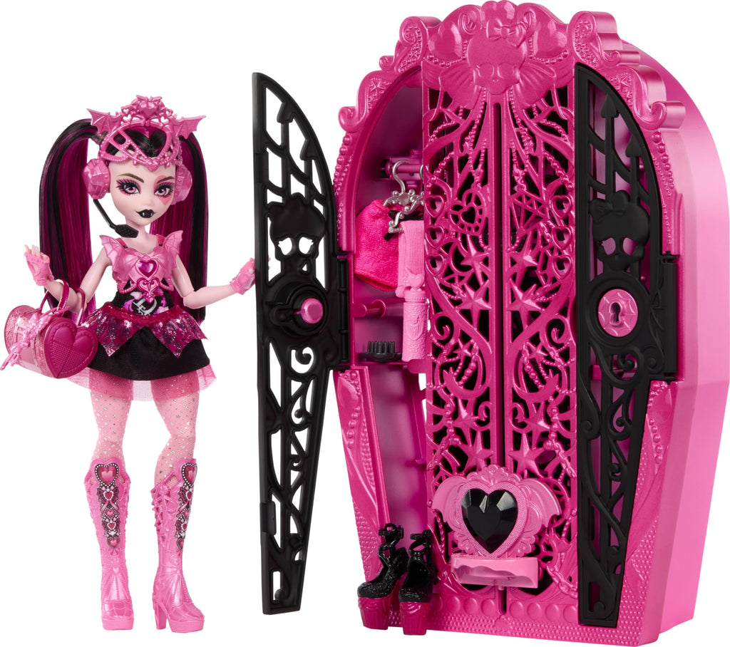 Doll & Accessories Set with Dress-Up Closet M9051