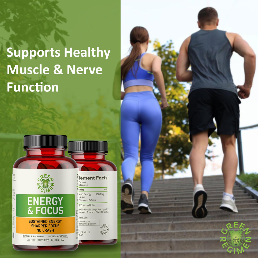 Vegan Non-GMO Energy & Focus Capsules F5718