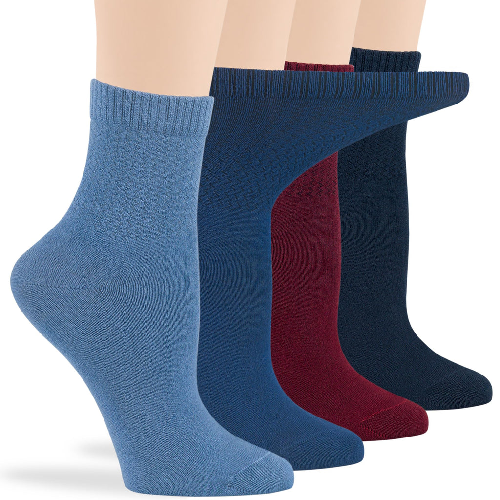 Viscose Bamboo Diabetic Socks 4 Pack U6236
