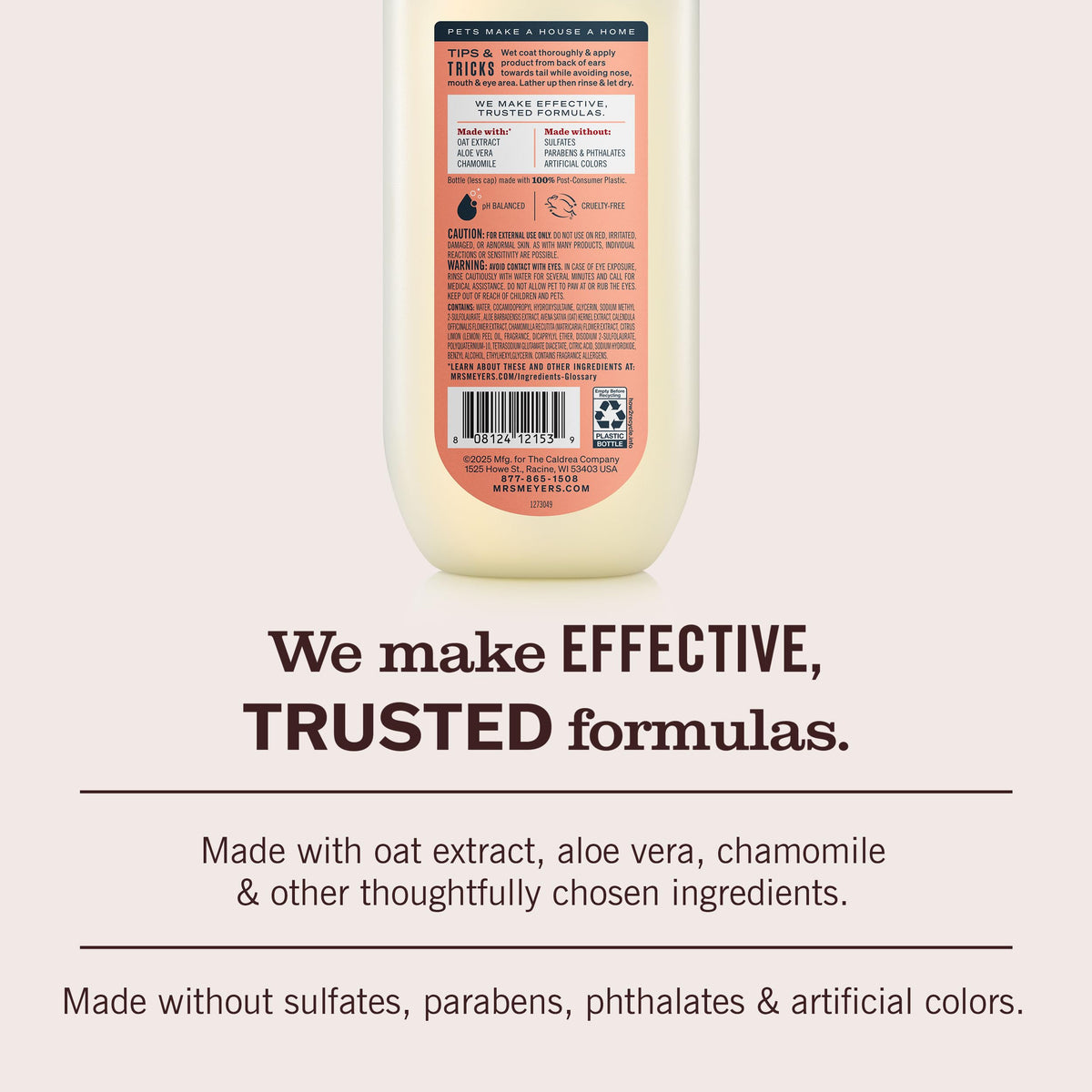 Dog Shampoo White Peach Scent 14oz P92856