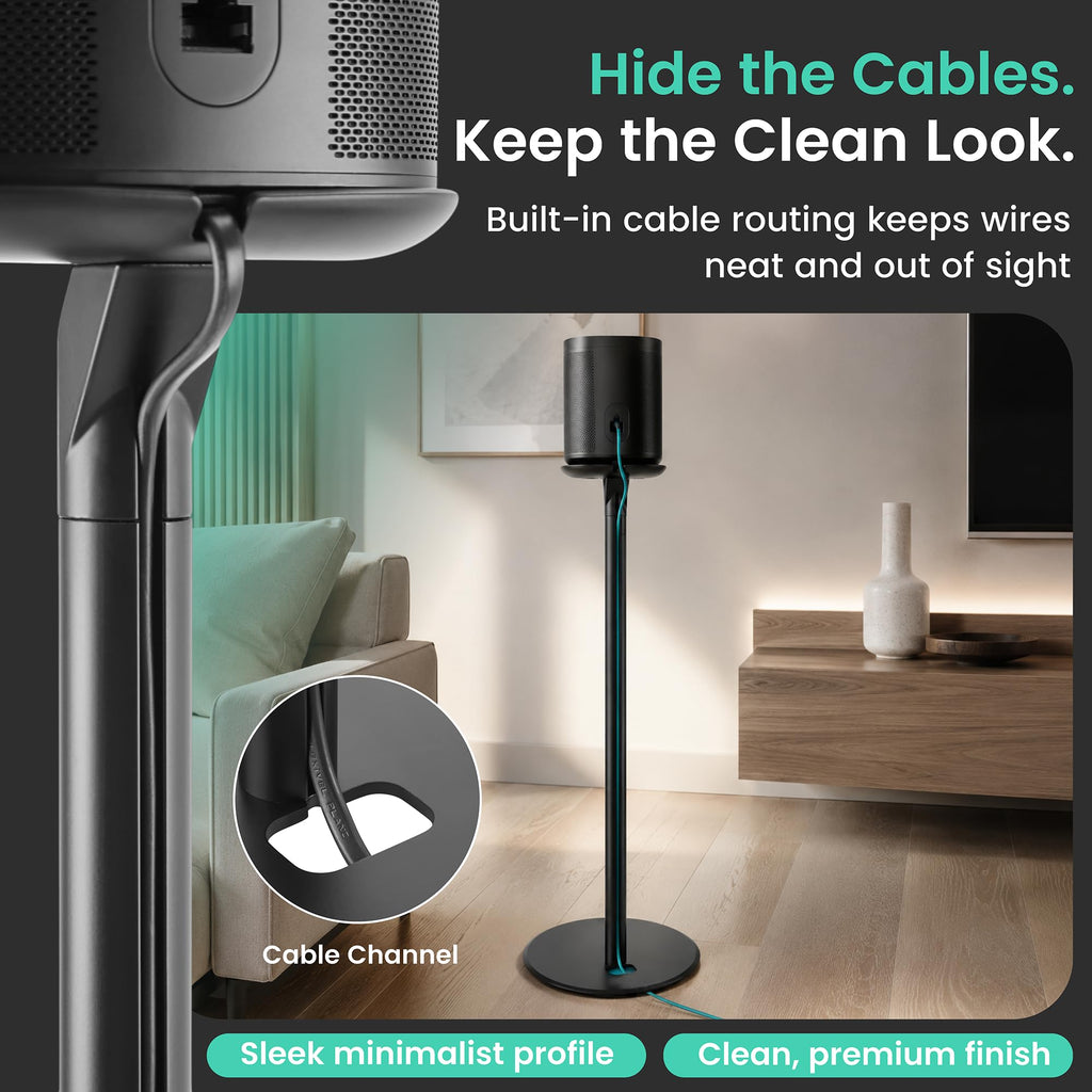 Black 2 Pack Speaker Stands B9883