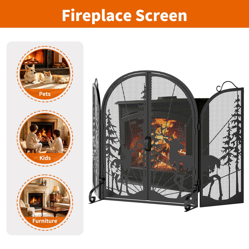 Fireplace Screen with Doors E976