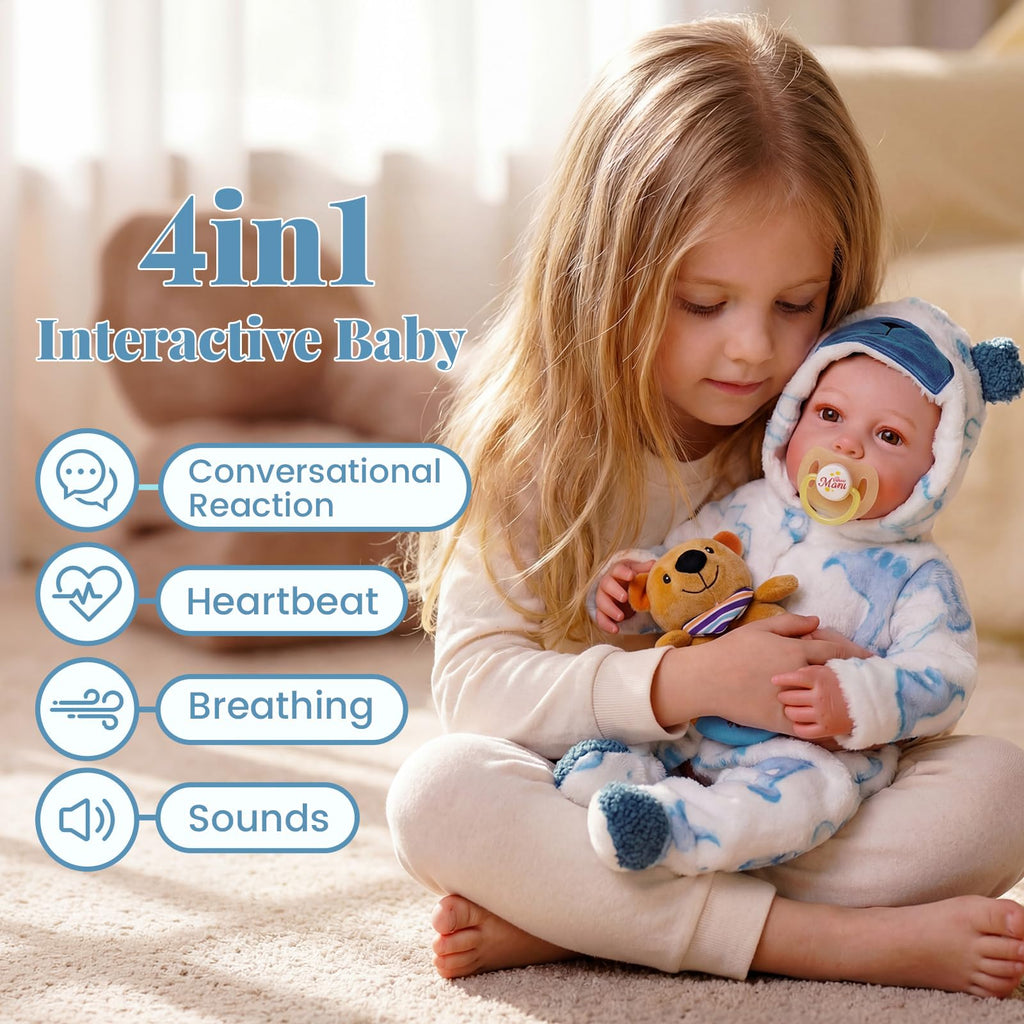 Reborn Baby Dolls with Breathing, Heartbeat, Coos & Conversation P257927