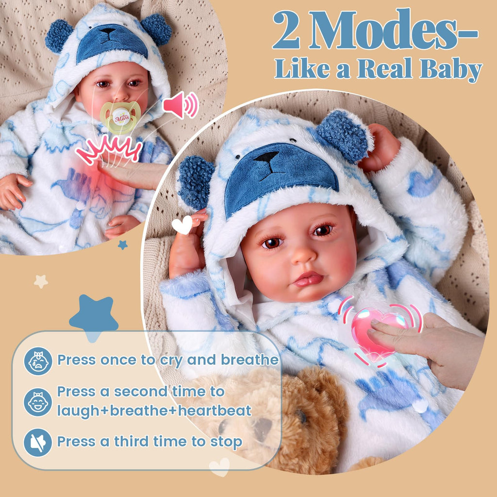 Reborn Baby Dolls with Breathing, Heartbeat, Coos & Conversation P257927