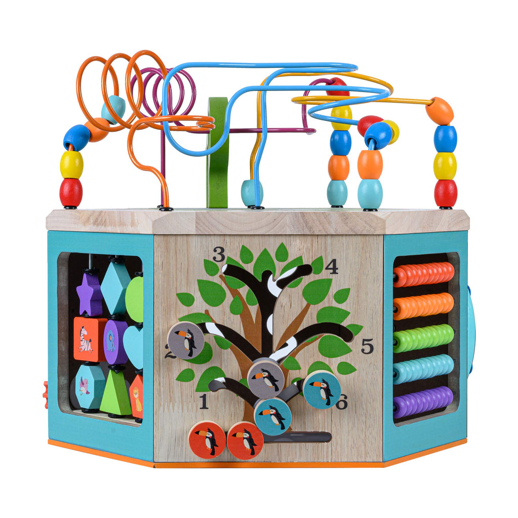 Wooden Activity Cube Station O410