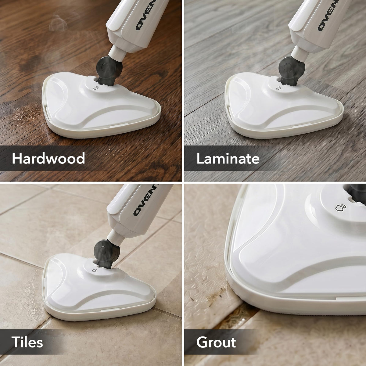 White Electric Steam Mop Cleaner W4562