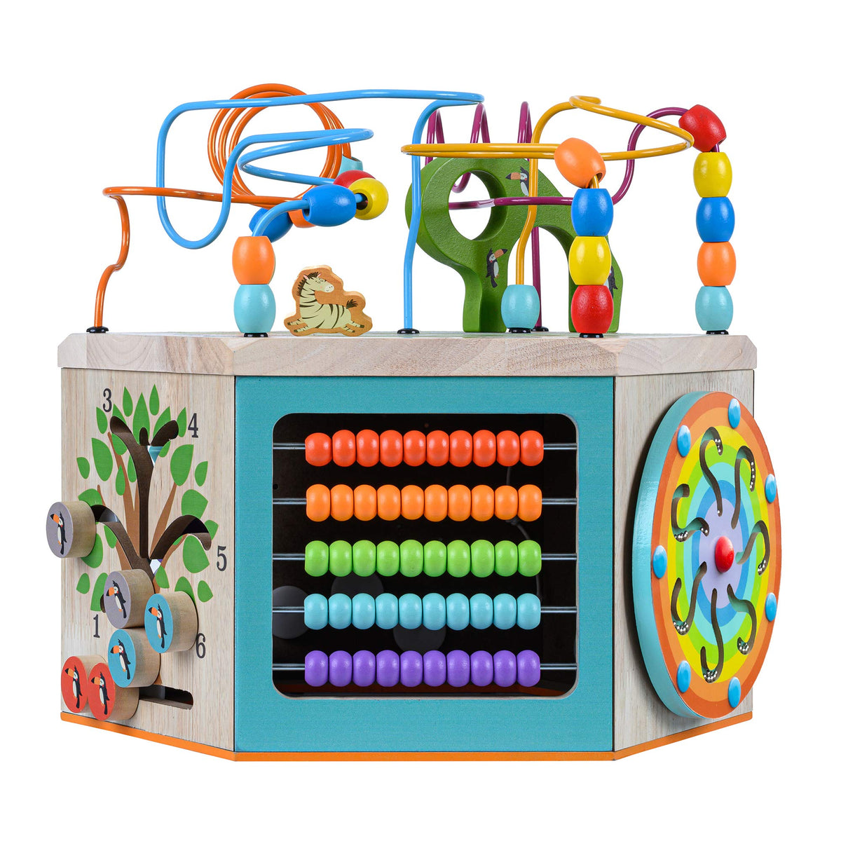 Wooden Activity Cube Station O410