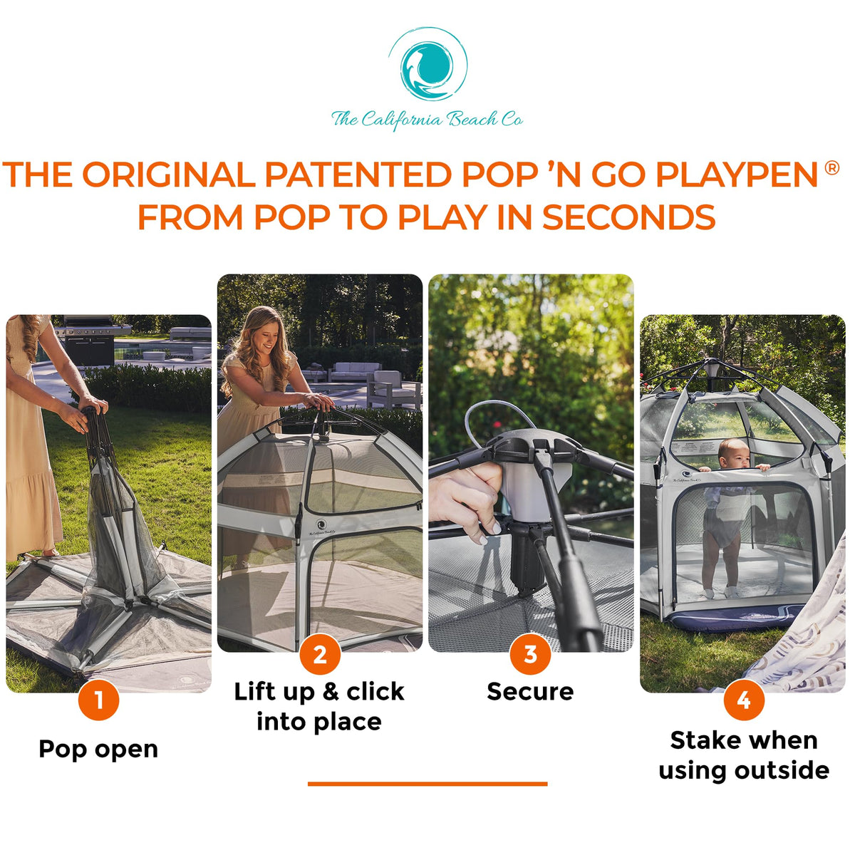 Portable Baby Playpen with Canopy K215