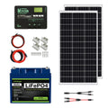 200W 12V Solar Panel Kit with 50Ah LiFePO4 Battery and 30A MPPT Charge Controller K22704