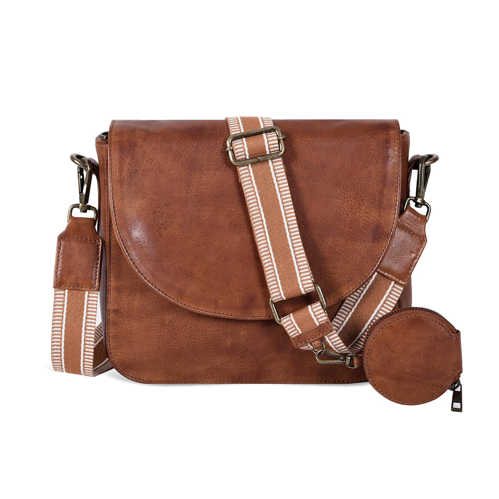 Genuine Leather Crossbody Bag Y25547