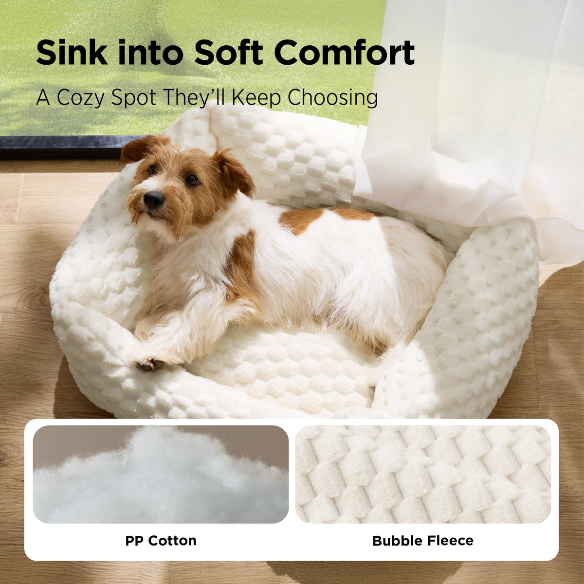 Washable Fluffy Dog Bed S350495