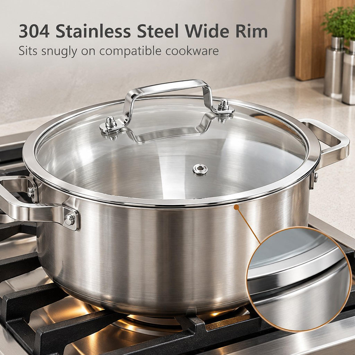 10 Inch Tempered Glass Pot & Pan Lid Q56706