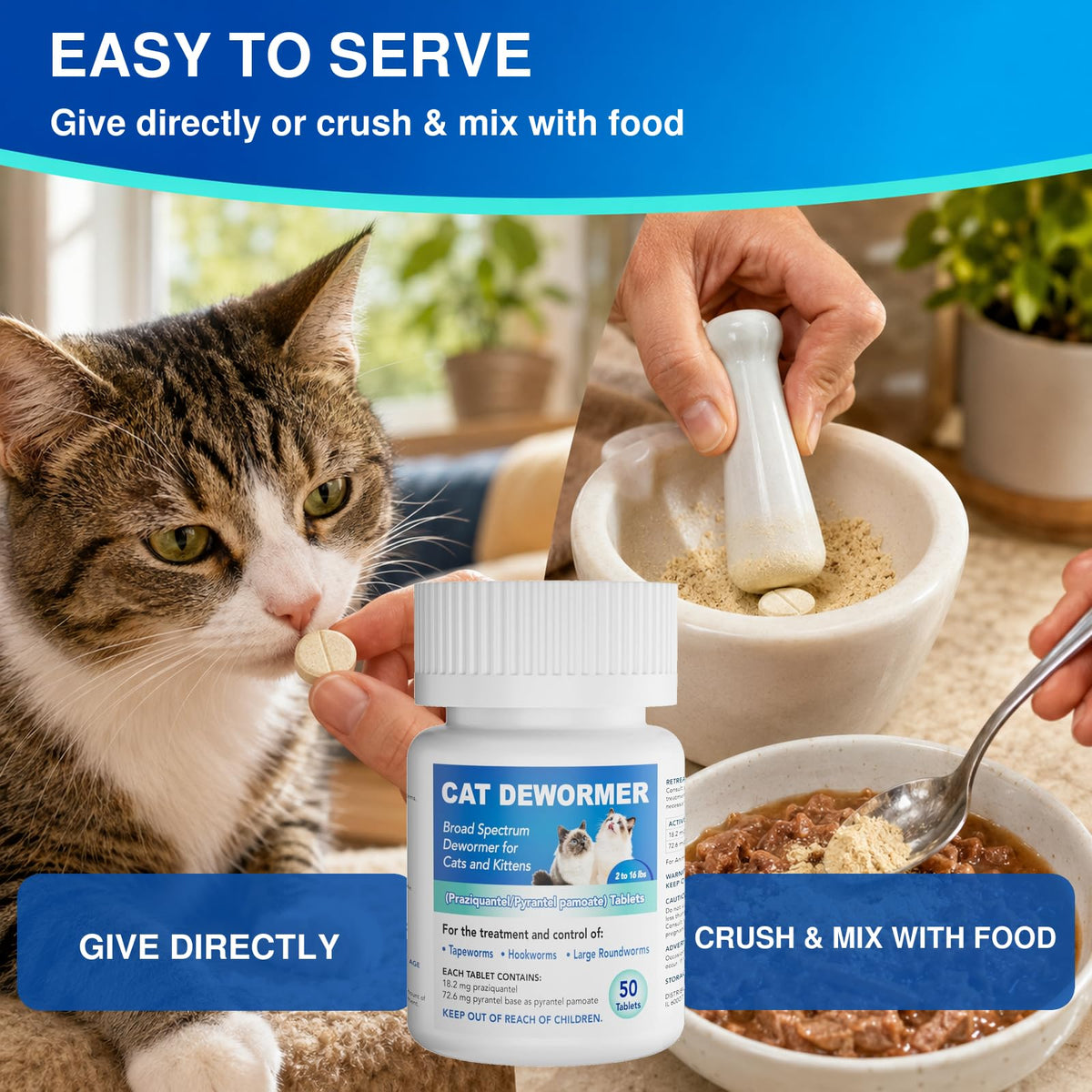 Cat Dewormer All Worms Broad Spectrum K9752