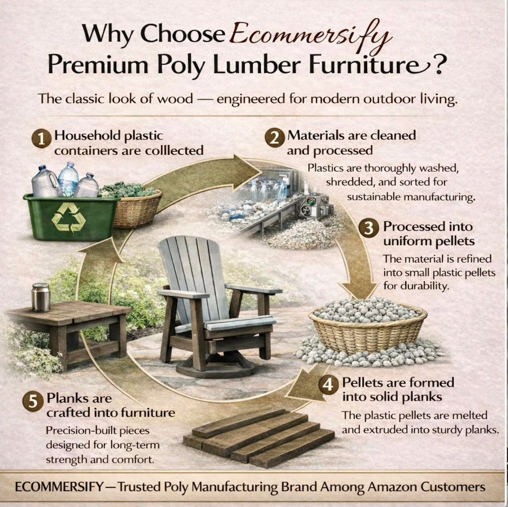 2FT All-Weather Poly Lumber Outdoor Glider Chair I955370