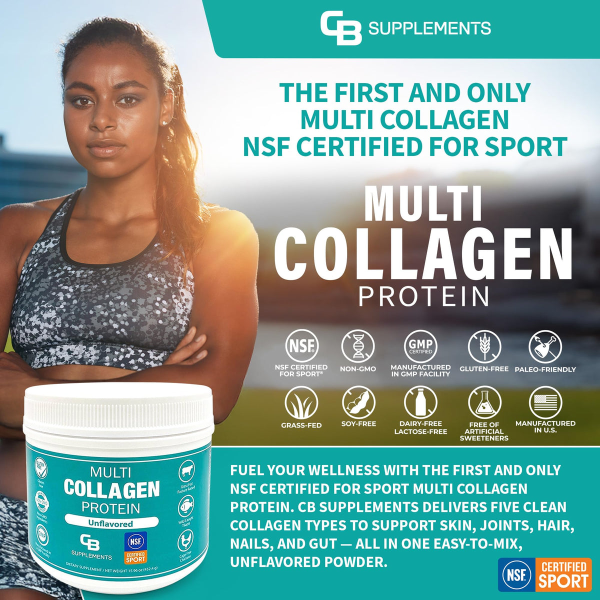 Multi Collagen Protein Powder Unflavored 58 Servings R60520