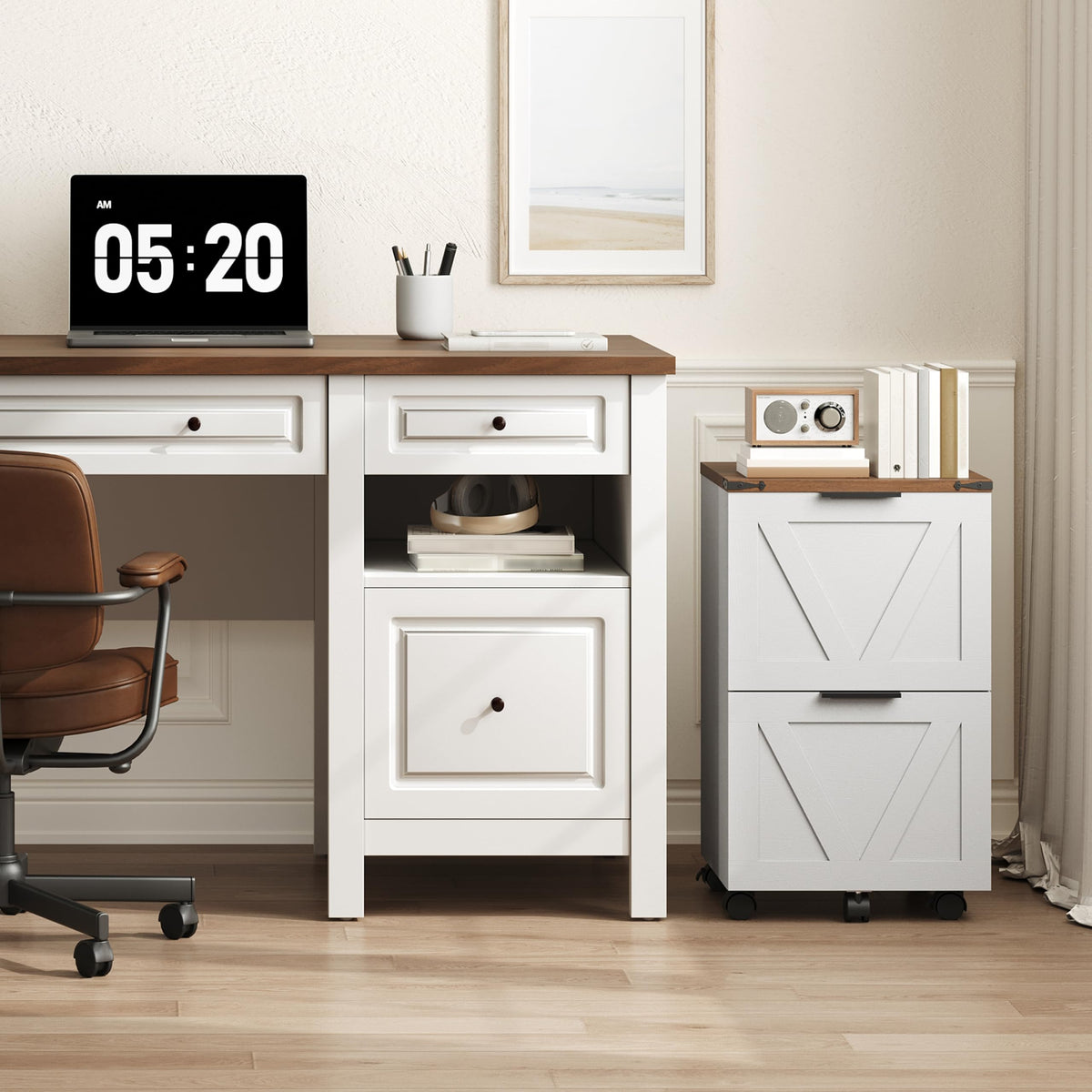 2 Drawers Rolling File Cabinet P49525