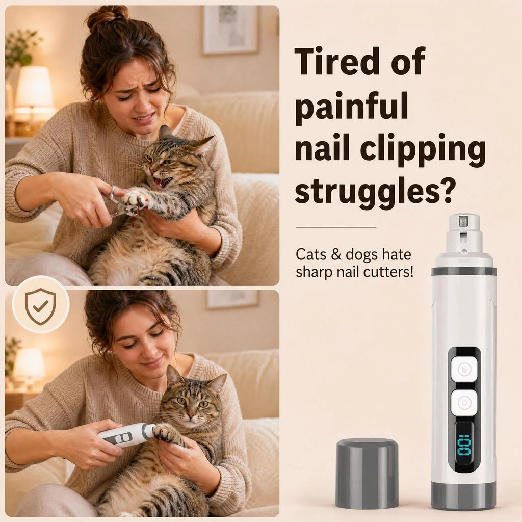 3-Speed Dog & Cat Nail Grinder with LED Light X652